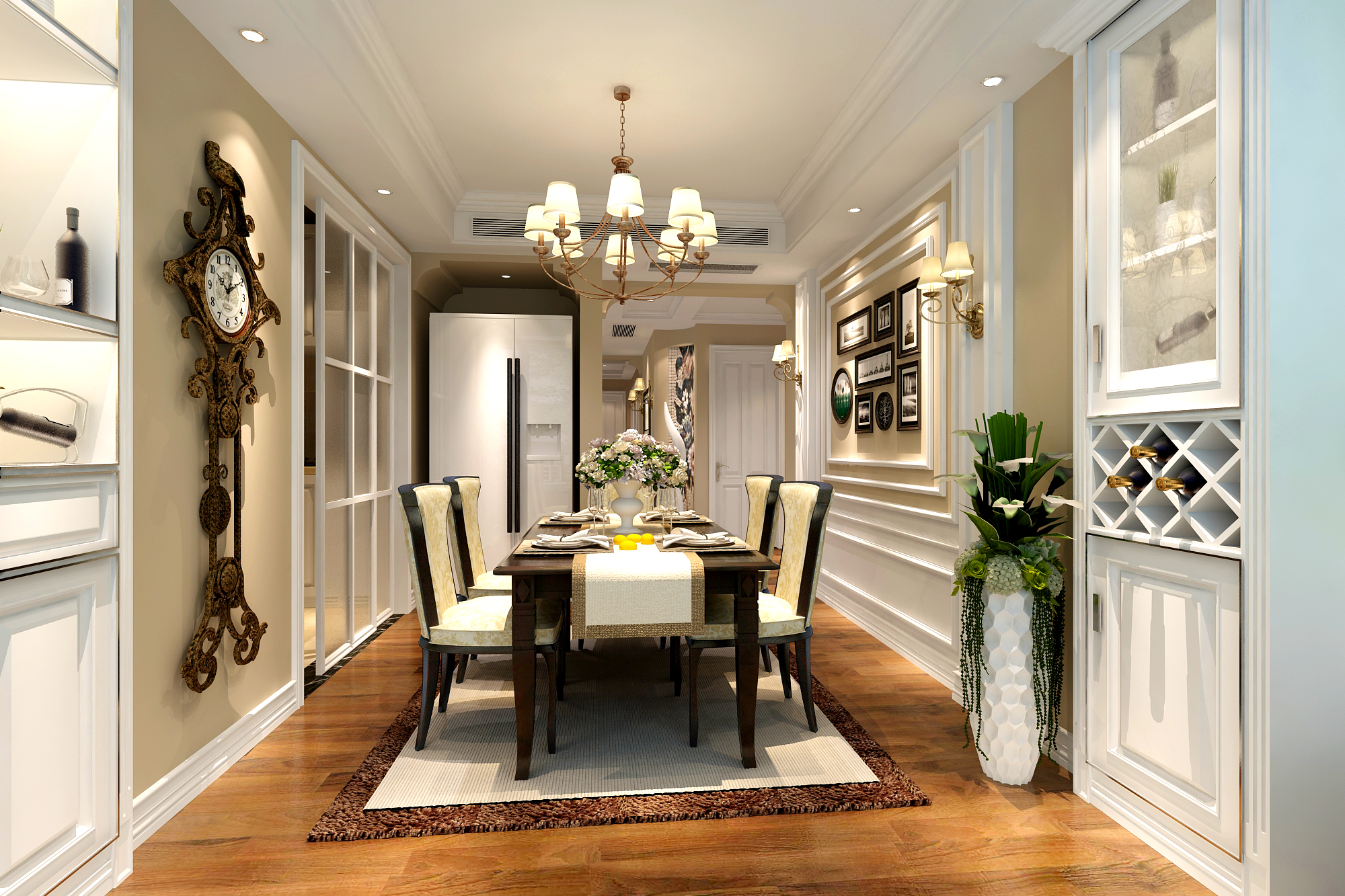 简约风格装修客厅示意图