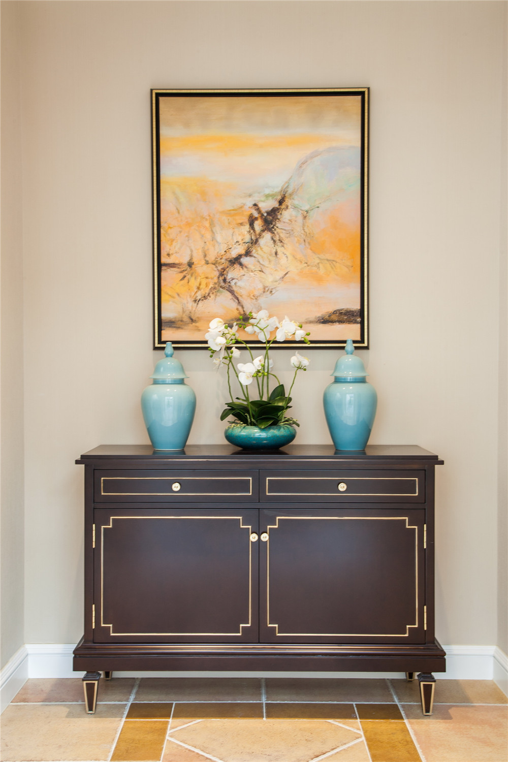 简约风格装修客厅示意图