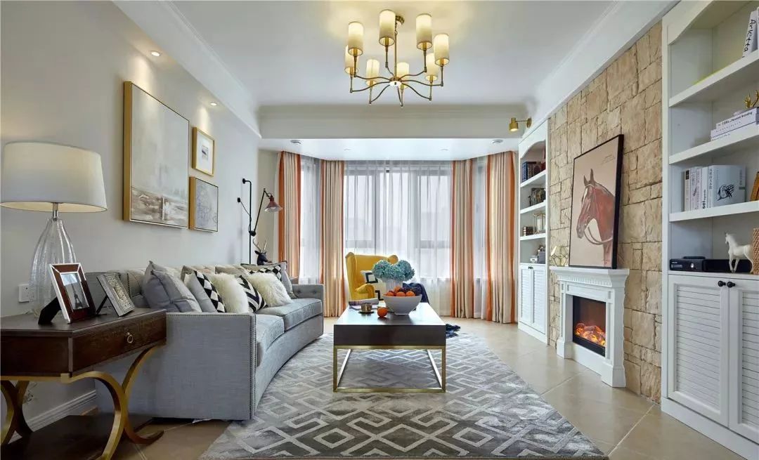 【亿唐装饰】130㎡现代美式风格，时尚个性、悠闲又不乏贵气！