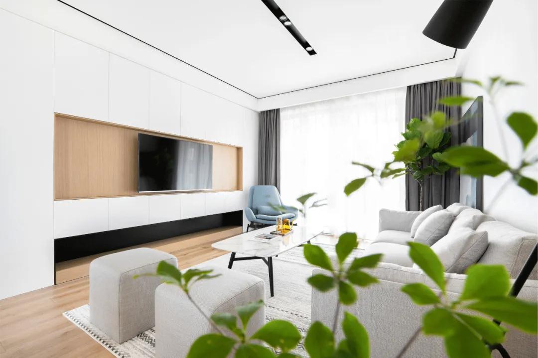 极简白+原木 ▏美出新高度，上海装修设计赋予空间独特样式