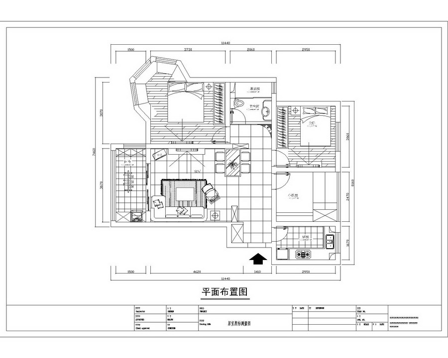 简约风格装修户型示意图